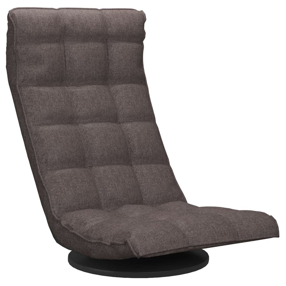Chaise de sol pivotante taupe tissu