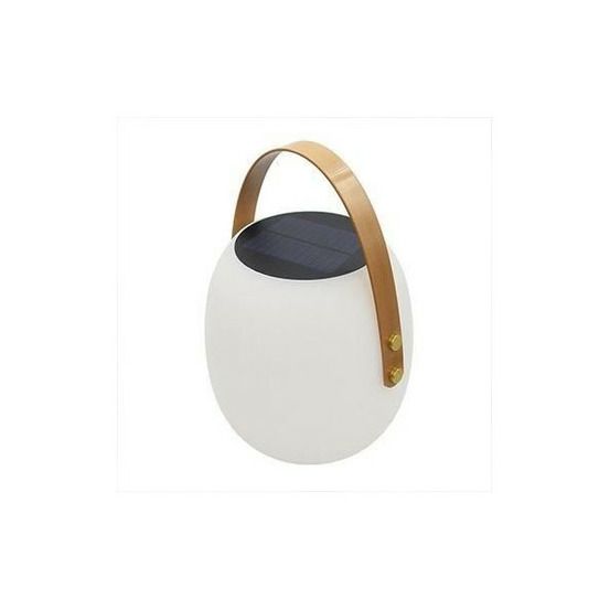 Baladeuse solaire - - jimmy - led blanc - h34 cm - port de charge usb