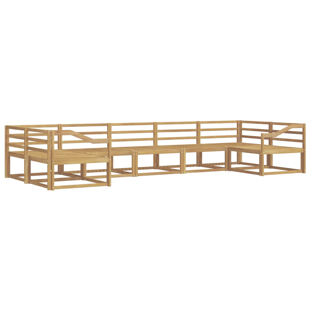 Ensemble de canapés d'extérieur 7 pcs blanc