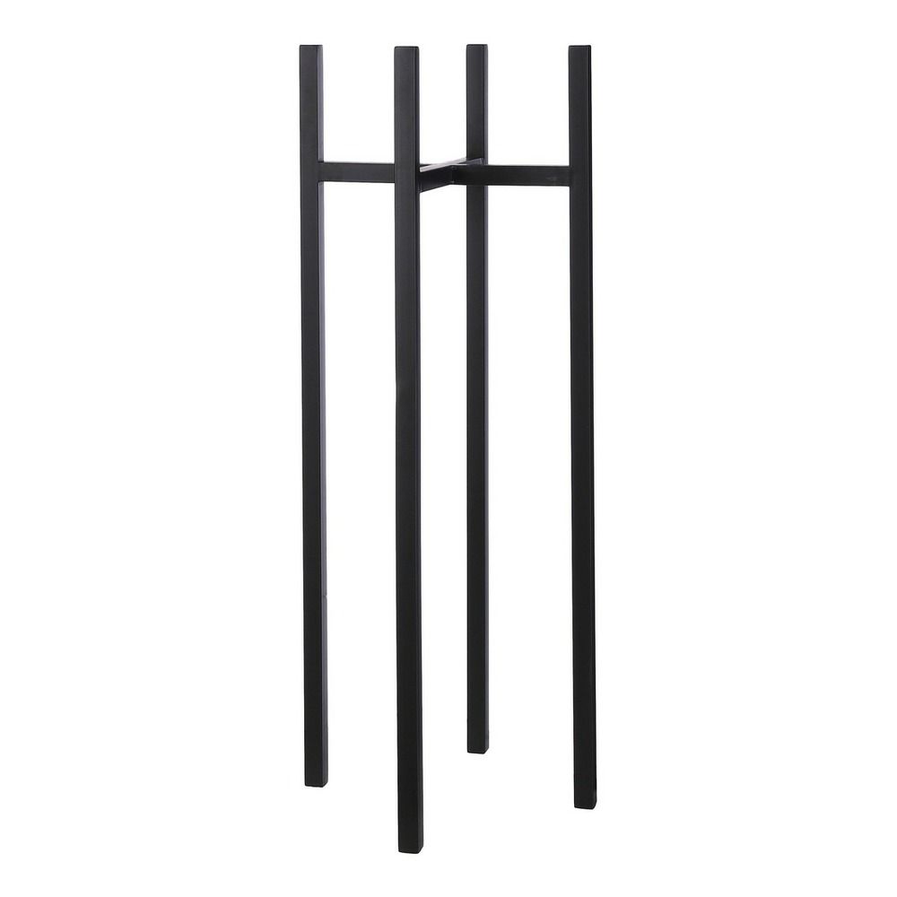 Mica decorations ascot porte-plante xl - l38 x l38 x h95 cm - métal - noir