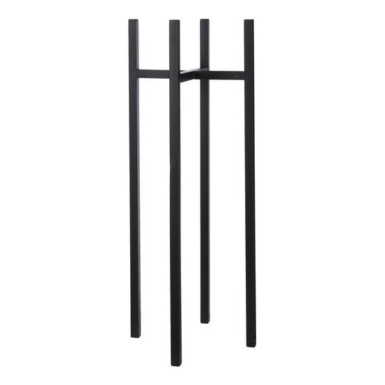 Mica decorations ascot porte-plante xl - l38 x l38 x h95 cm - métal - noir