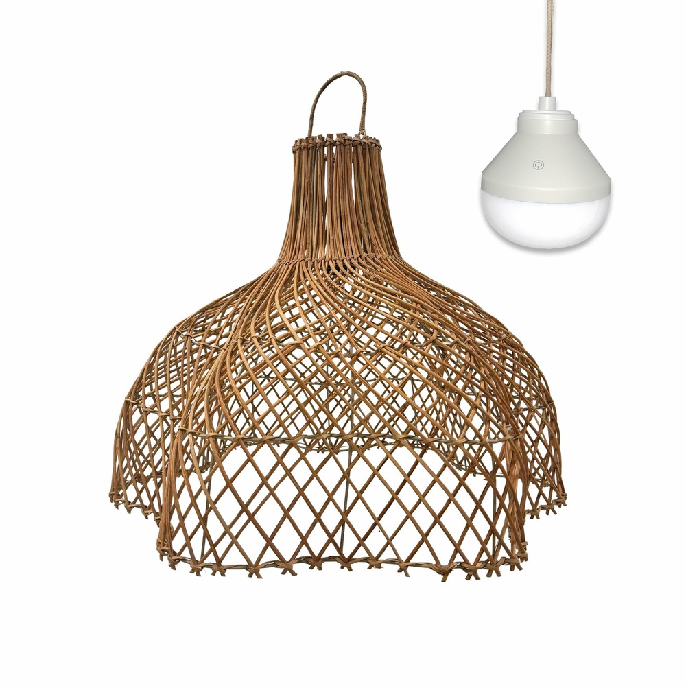 Suspension d'extérieur nomade aria beige rotin d60 cm