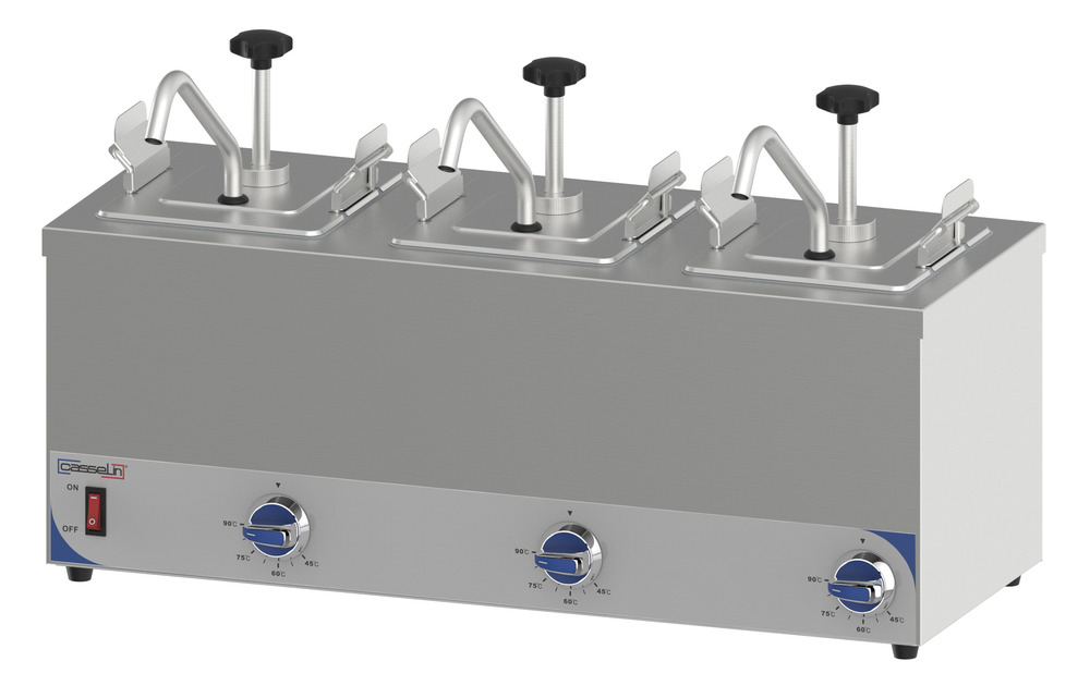 Pompe à sauce chauffante triple - casselin