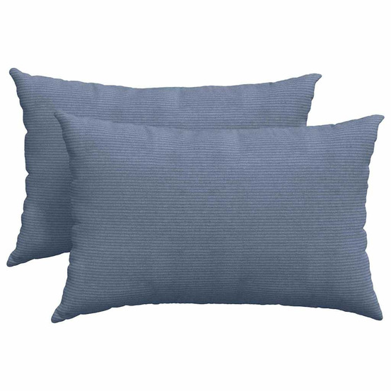 Coussins de canapé 2 pcs bleu 60 x 40 cm