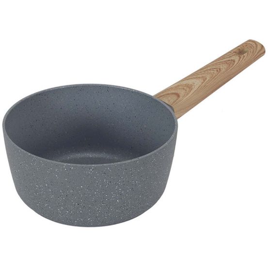 Casserole en aluminium forgé manche effet bois 20 cm