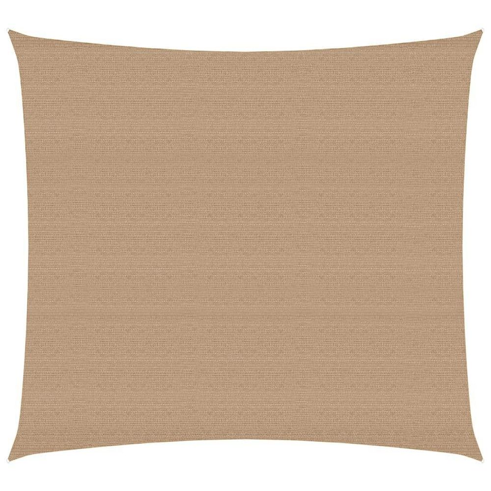 Voile d'ombrage 160 g/m² taupe 4x4 m pehd