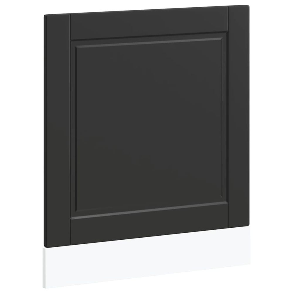 Panneau de lave-vaisselle porto noir 60x1,5x57 cm