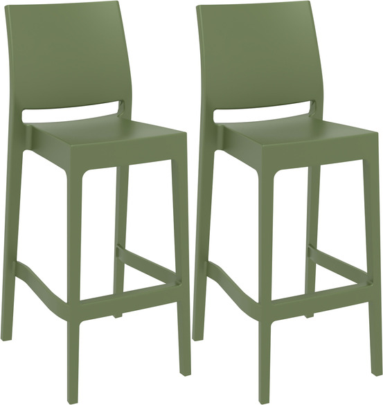 Lot de 2 tabourets de bar maya