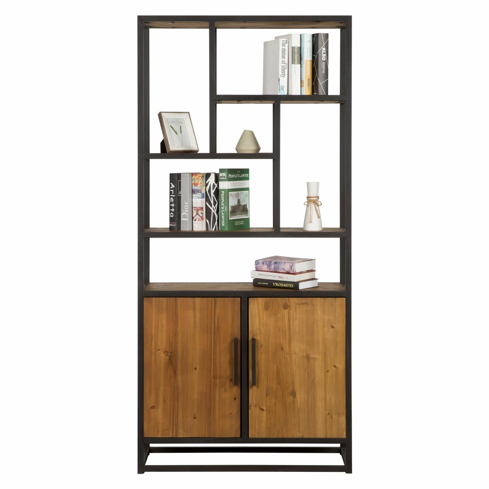 Raffi-etagère en bois de cèdre recyclé et métal