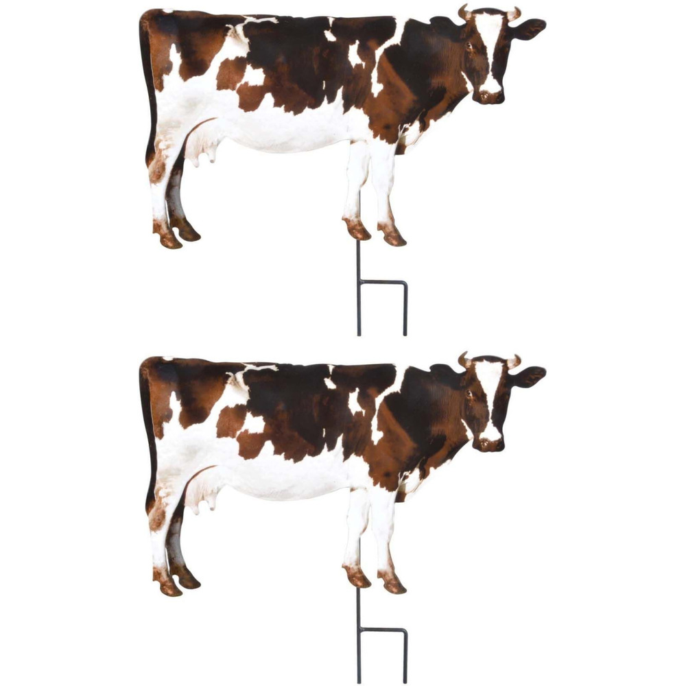 Animal de la ferme décoratif sur pic (lot de 2)