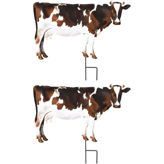 Animal de la ferme décoratif sur pic (lot de 2)