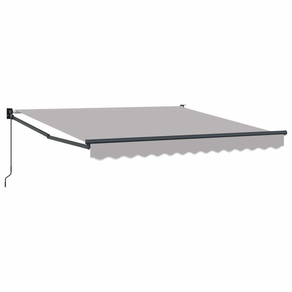 Auvent rétractable gris clair 300 x 250 x 165 cm