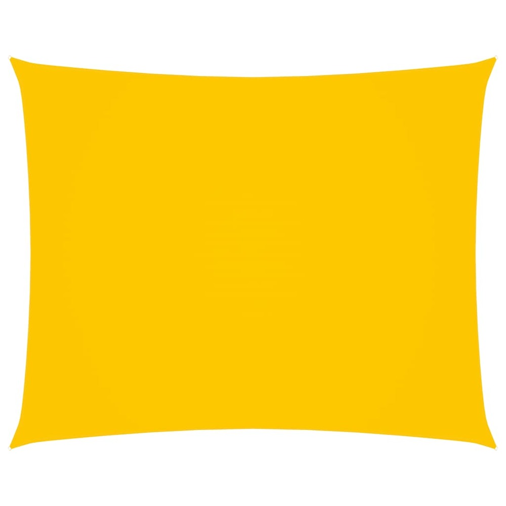Voile toile d'ombrage parasol tissu oxford rectangulaire 2,5 x 4 m jaune
