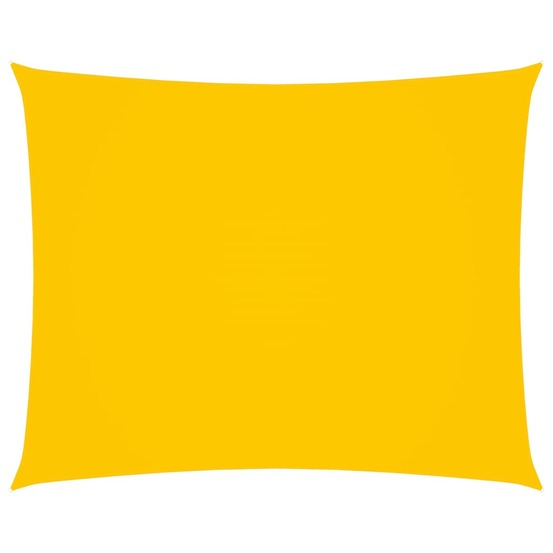 Voile toile d'ombrage parasol tissu oxford rectangulaire 2,5 x 4 m jaune