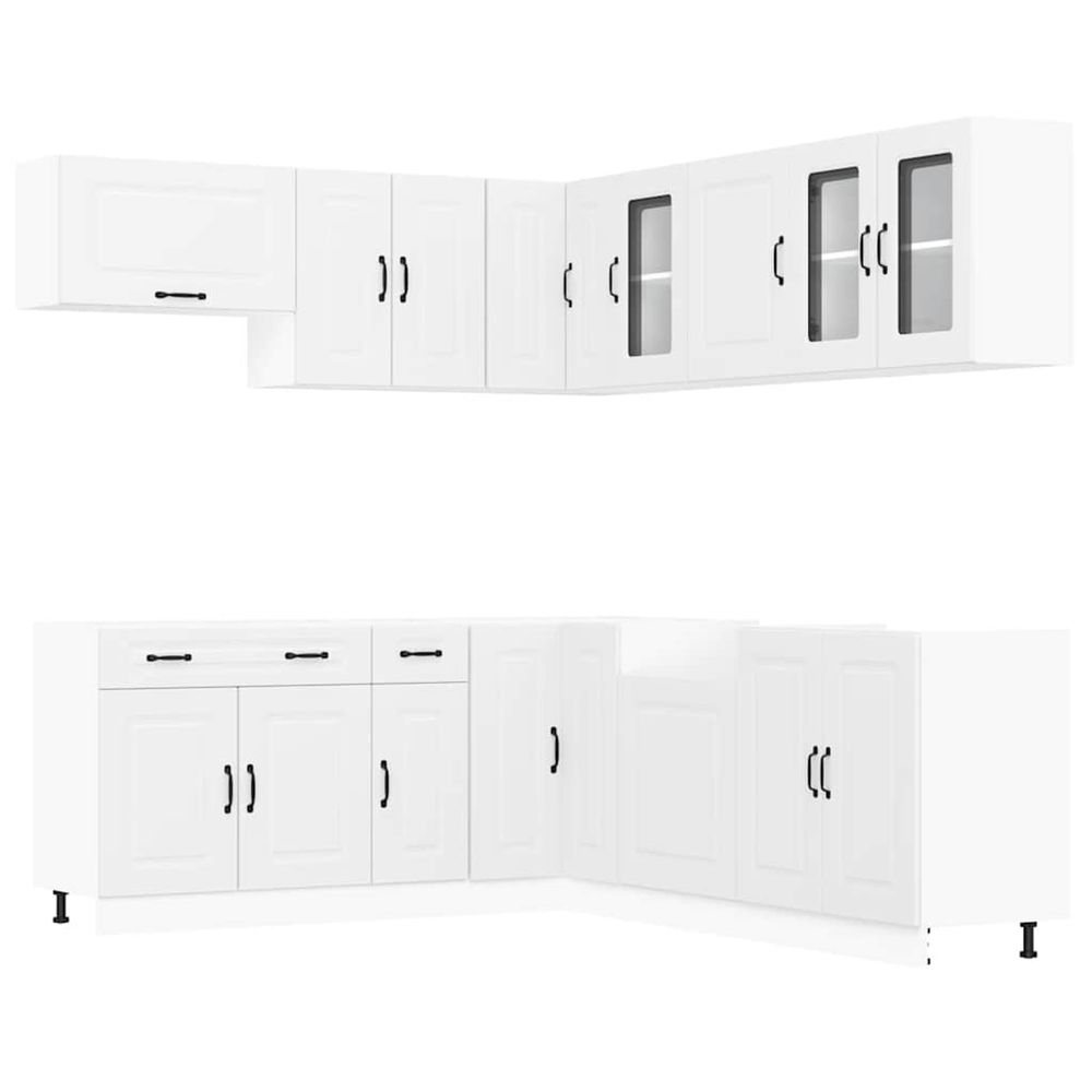 Ensemble d'armoires de cuisine 11 pcs kalmar bois d'ingénierie