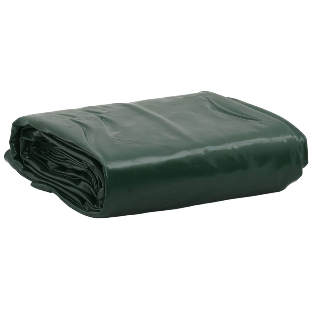 Bâche 650g / m² vert 1,5 x 2,5 m toile avec revêtement en pvc