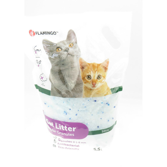 Litière silica granules moyen. 5.5 litres litière pour chat