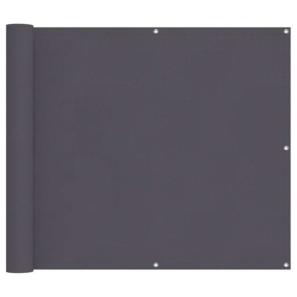 Écran de balcon anthracite 90x500 cm tissu oxford