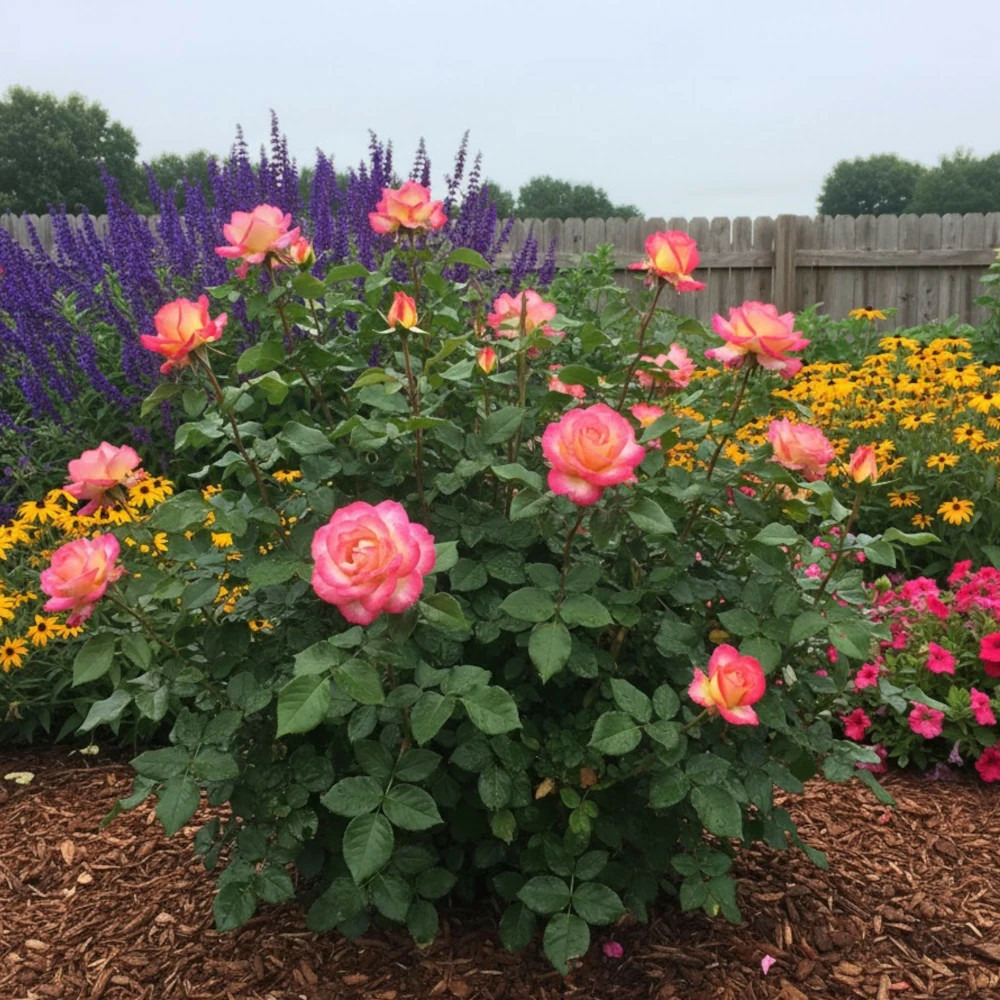 Rosier arbustif sweet delight® 'adalegski' pot de 3l - 20/40 cm