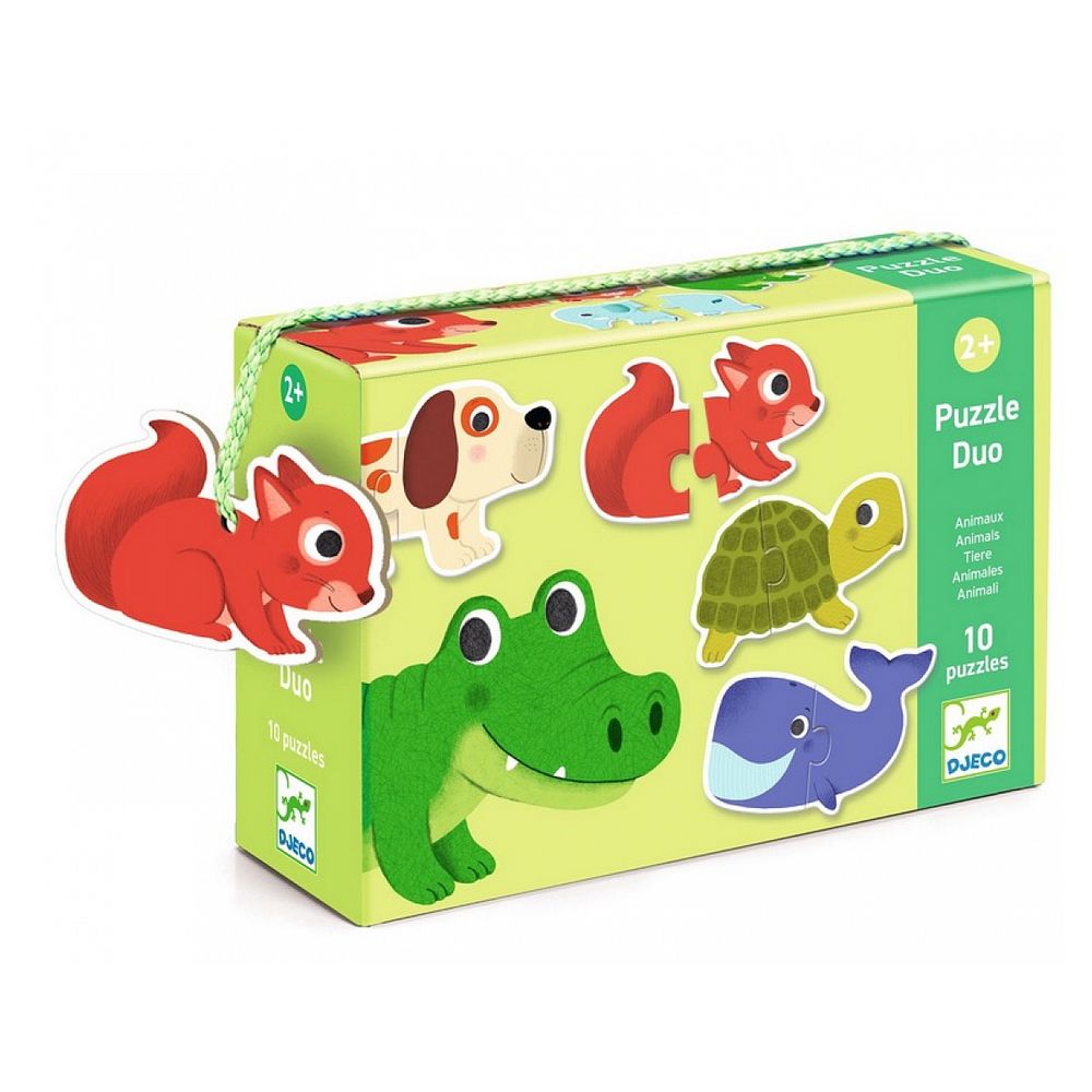 Puzzle duo animaux silhouettes