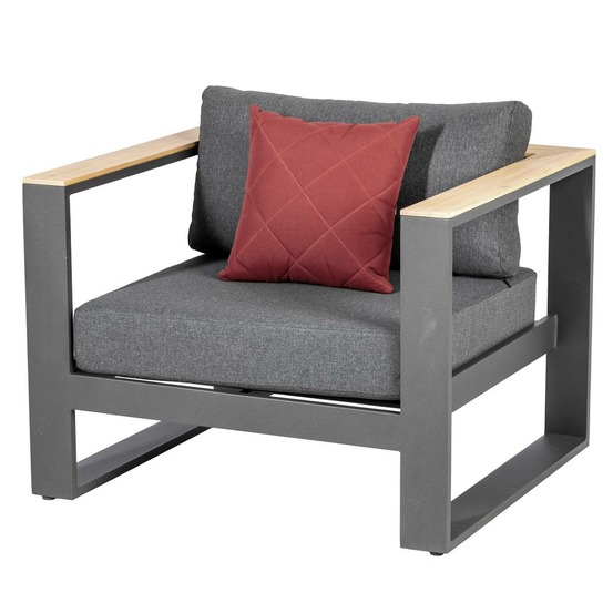 Fauteuil de salon de jardin emperia acacia