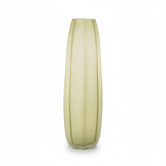 Vase tricia vert mat verre 13x13x62cm