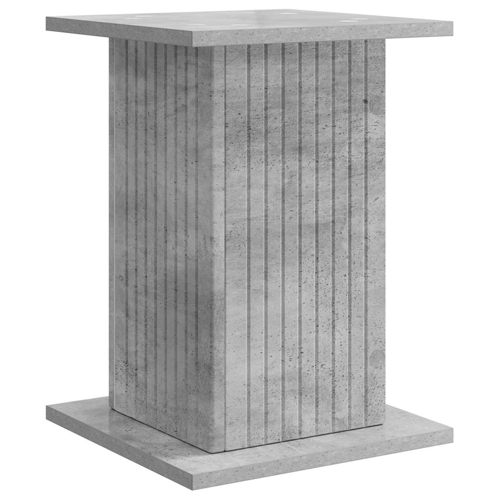 Support de plante gris béton 30,5 x 30 x 43 cm