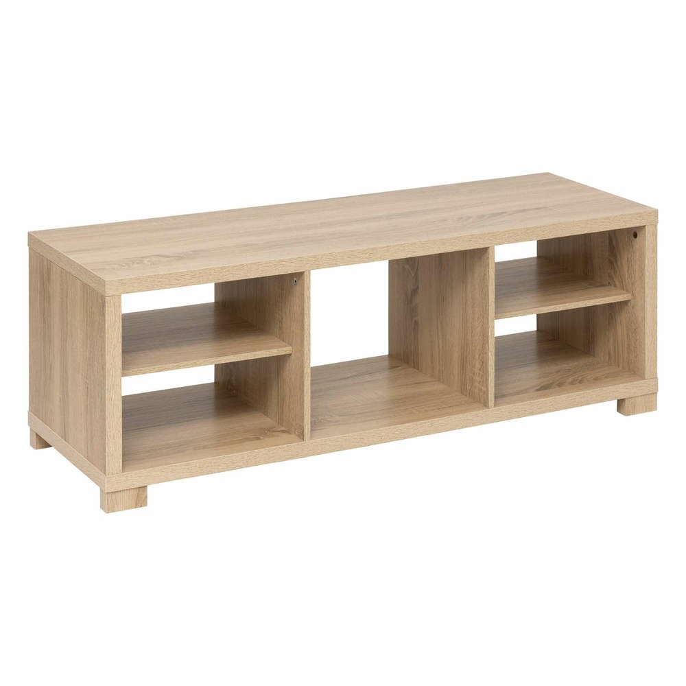 Meuble tv 5 cases en bois bivoak - beige