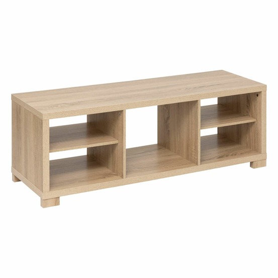 Meuble tv 5 cases en bois bivoak - beige