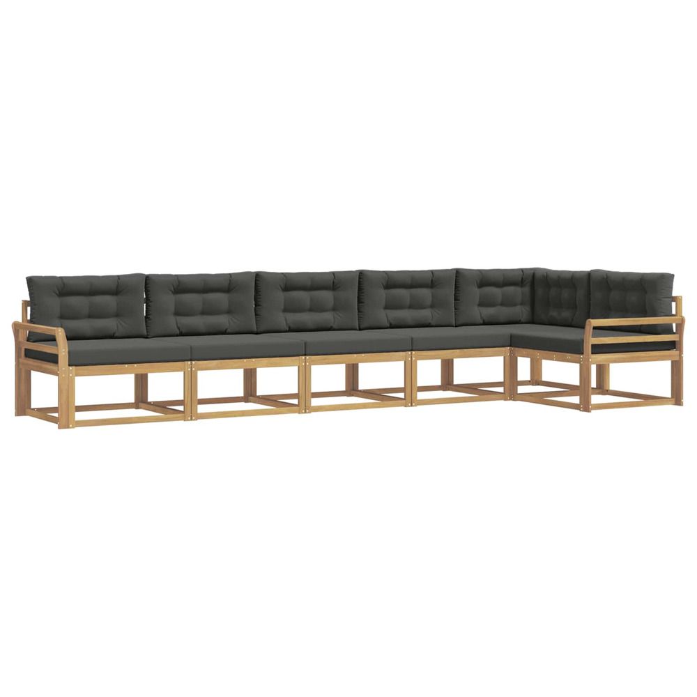 Ensemble de canapés d'extérieur 4 pc blanc et anthracite