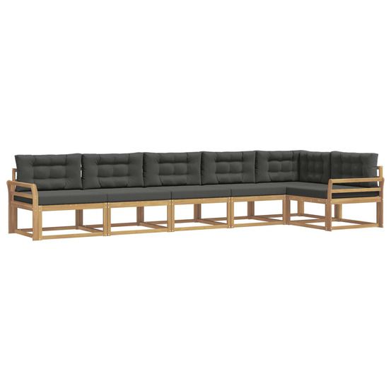 Ensemble de canapés d'extérieur 4 pc blanc et anthracite