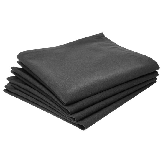 4 serviettes de table douceur anthracite