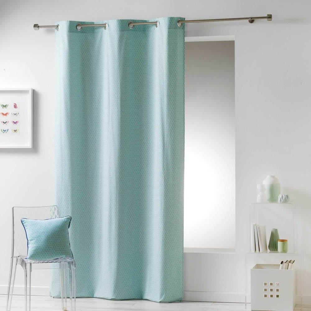 Rideau à oeillets collection galactic menthe