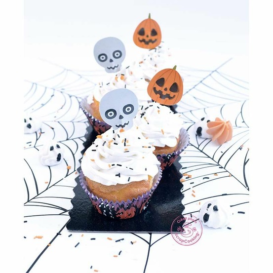 Kit décoration halloween pour 24 cupcakes