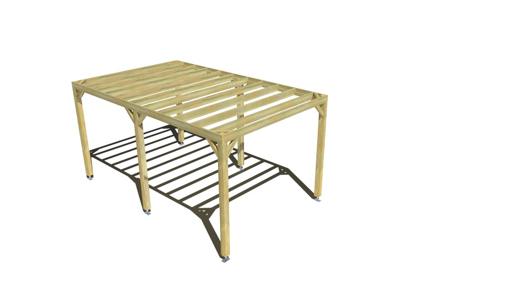 Pergola bois • 3m x 5m • indépendante • sens largeur • livraison comprise