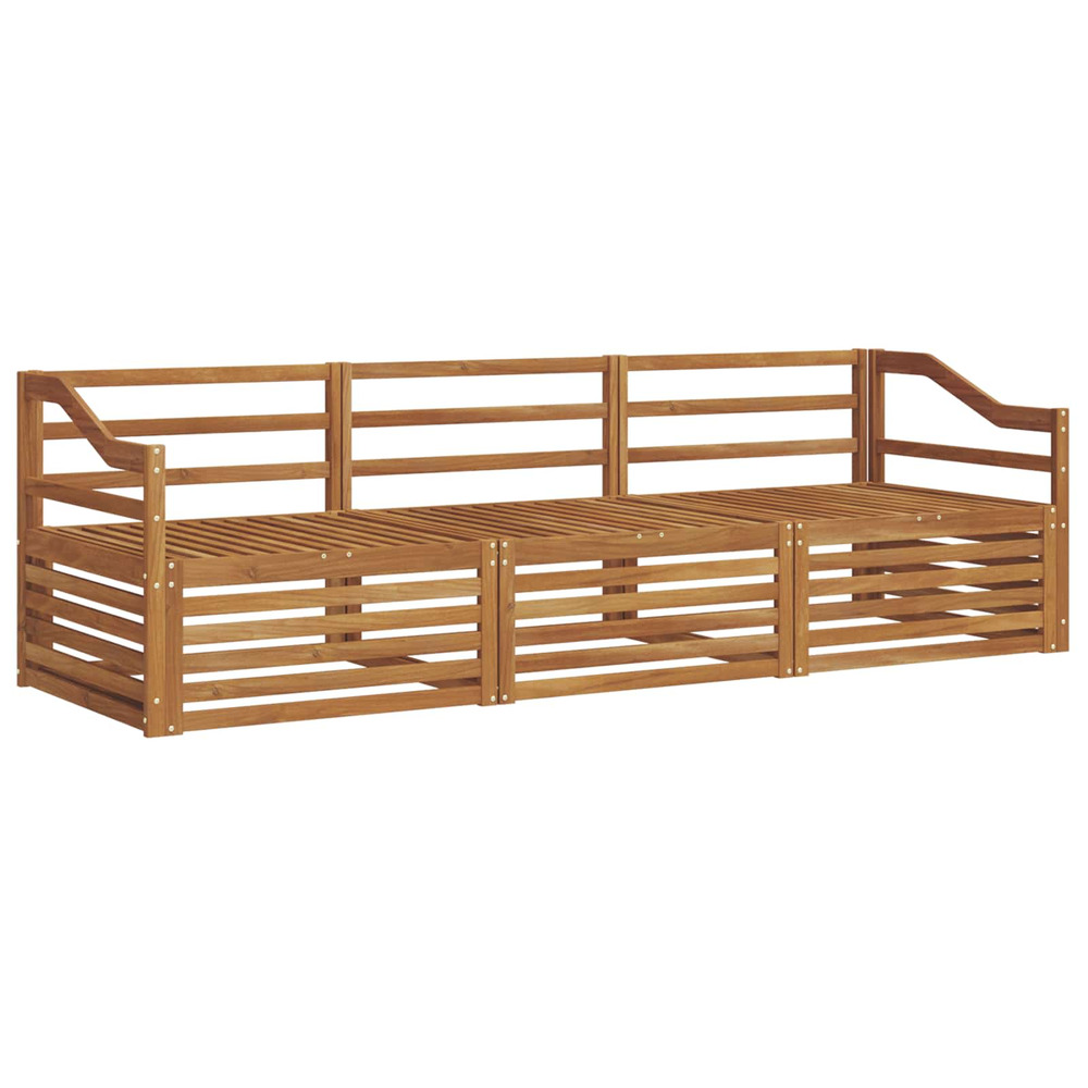 Ensemble de canapés d'extérieur 3 pcs naturel