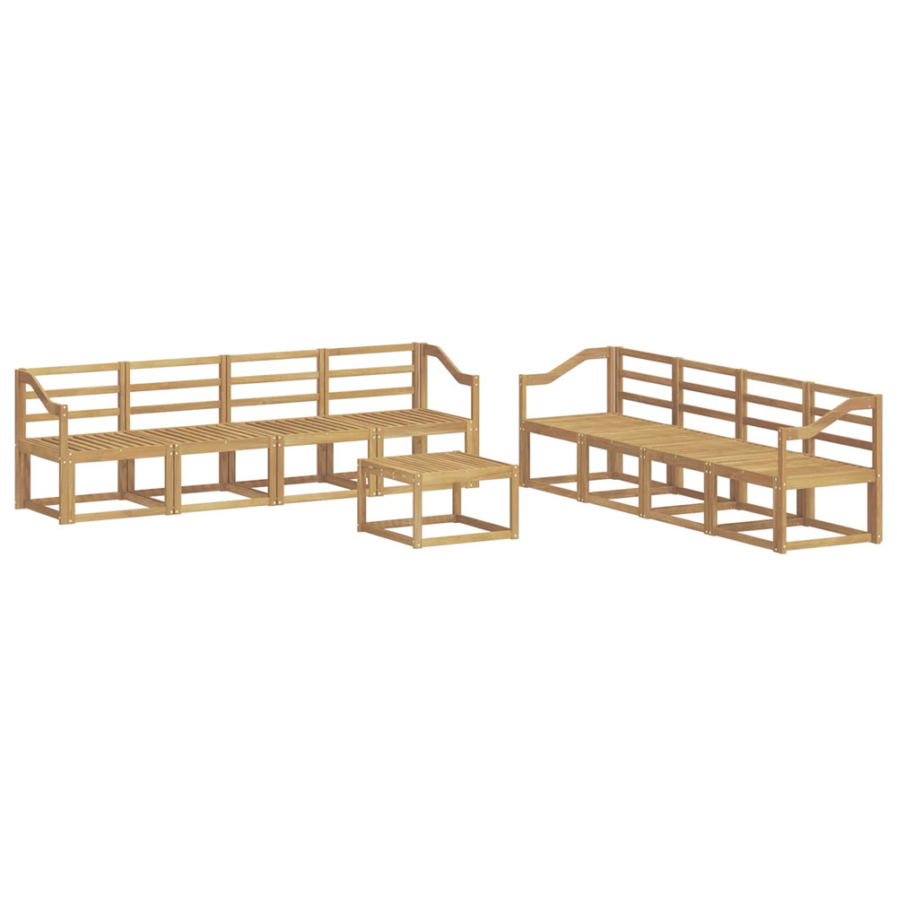 Ensemble de canapés d'extérieur 9 pcs blanc 59 x 59 x 37 cm