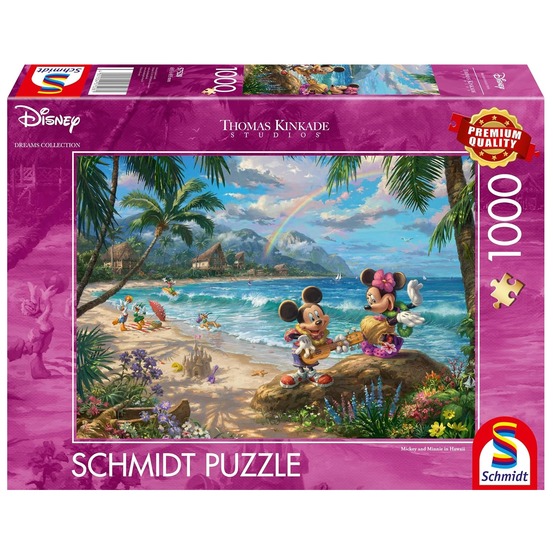 Puzzle mickey et minnie à hawaï 1000 pcs