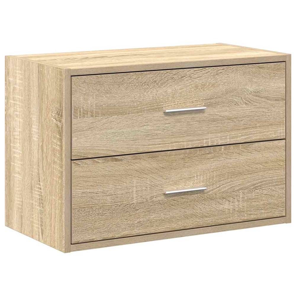 Armoire avec 2 tiroirs chêne sonoma 60x31x40 cm bois ingénierie
