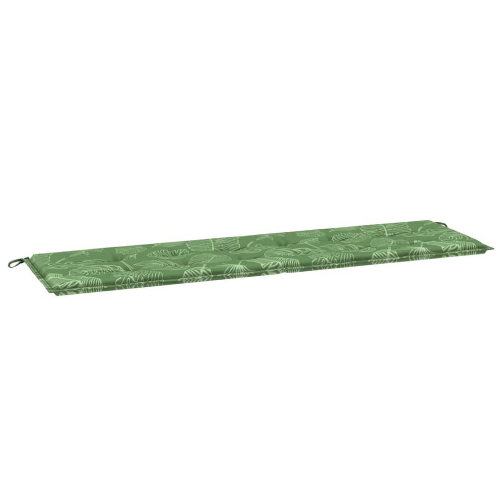 Coussin de banc tissu oxford modèle feuille 180 x 50 x 3 cm