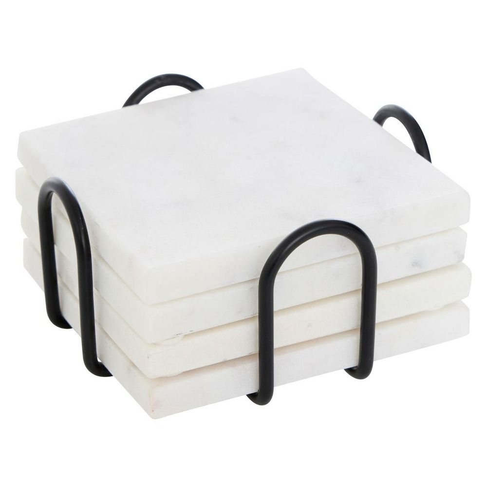 4 dessous de verre l11,5xp11,5xh5,5cm