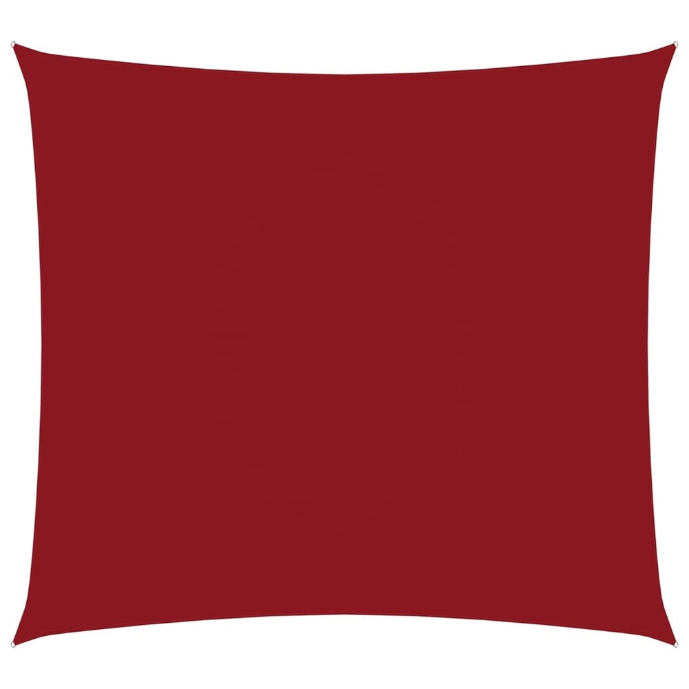 Voile toile d'ombrage parasol tissu oxford carré 4,5 x 4,5 m rouge