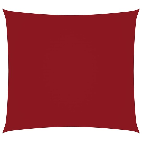 Voile toile d'ombrage parasol tissu oxford carré 4,5 x 4,5 m rouge