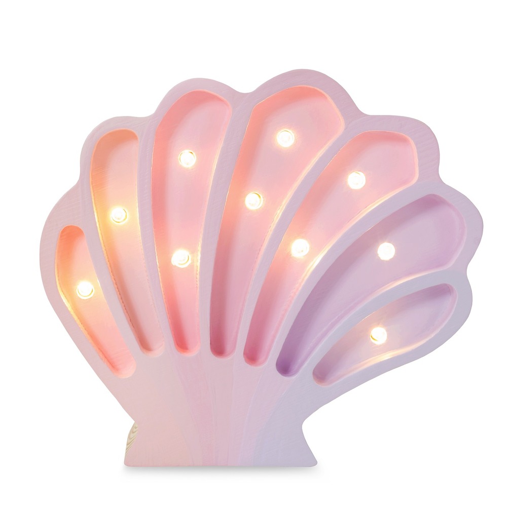 Lampe veilleuse coquillage sirènes roses