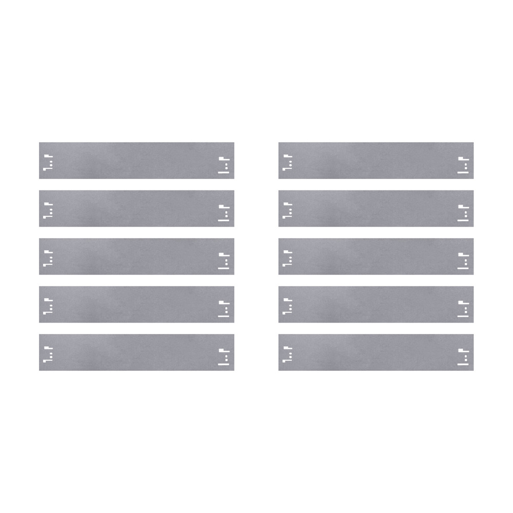 Jeu de 10 bordure de jardin en métal 13,5cm x 120cm | bordure jardin | bordures de jardin, gris