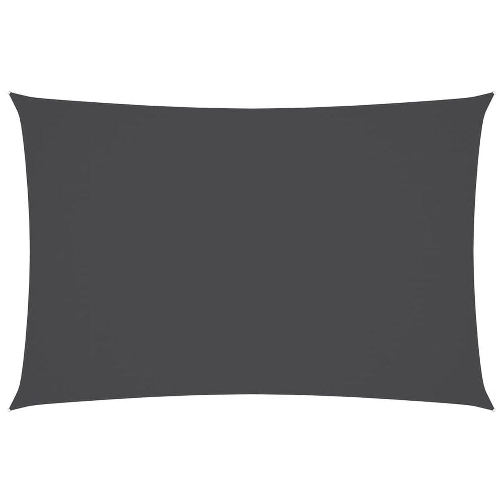 Voile de parasol tissu oxford rectangulaire 5x7 m anthracite