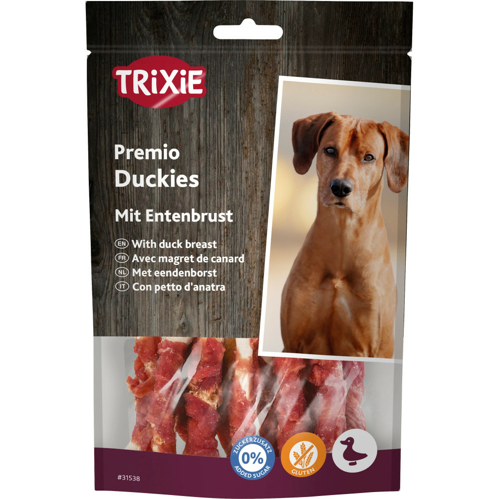 Friandise snack os au magret de canard pour chiens 100 g
