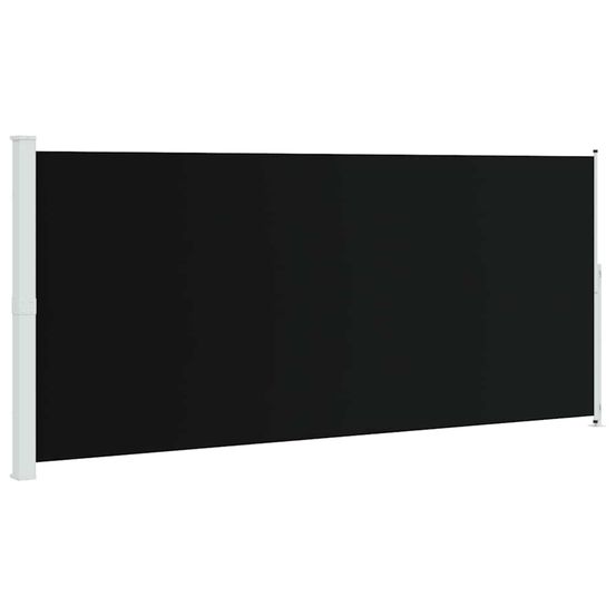 Auvent latéral rétractable de patio 220x514 cm noir