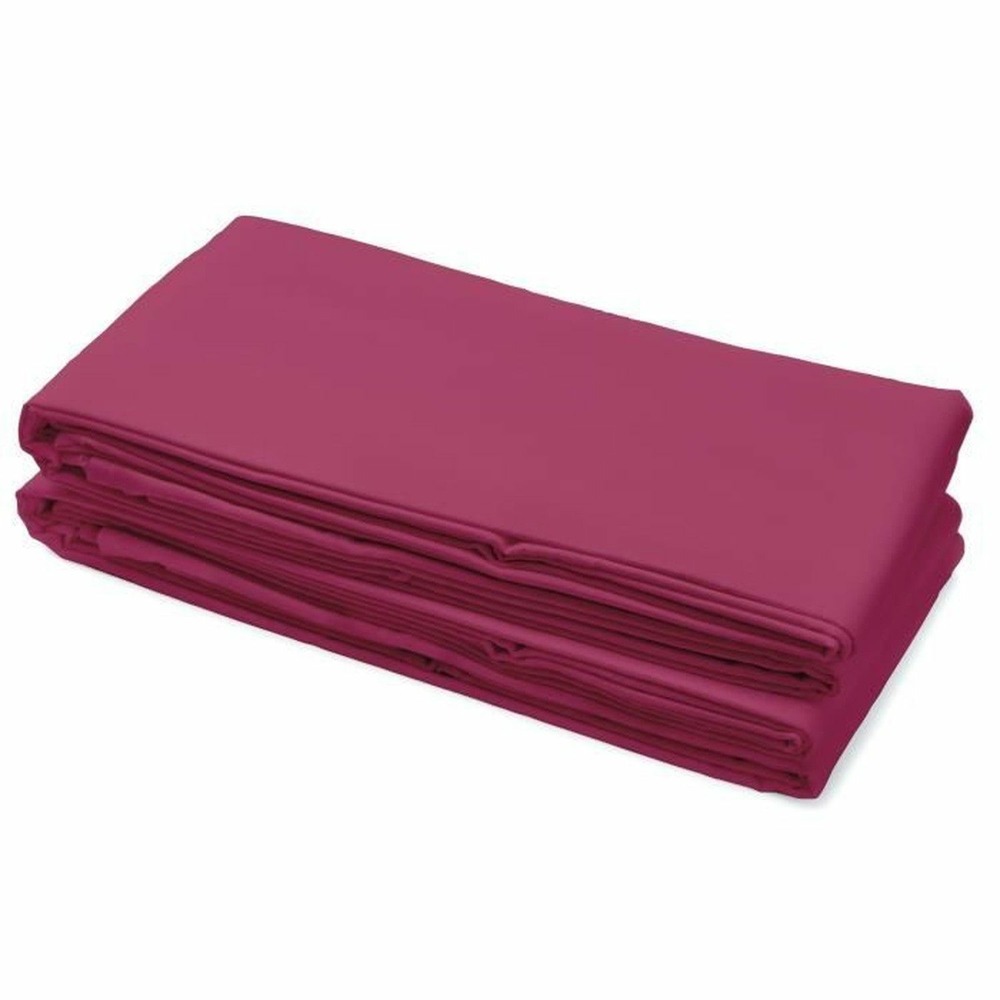 Drap plat 100% coton 240 x 300 cm - fuchsia