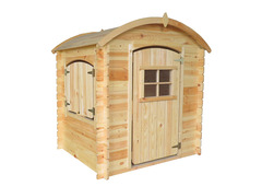 Maison en bois pour enfants - 1.1m2 - 112 x 146 cm - avec plancher - M505